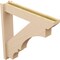 Ekena Millwork 5 1/2-in W x 28-in D x 28-in H Balboa Slat Rough Cedar Woodgrain TimberThane Outlooker, Primed Tan OUTUR055X28X28BOA24RCPR - alternate 3